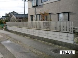 T様邸・ブロック塀・フェンス工事　施工後