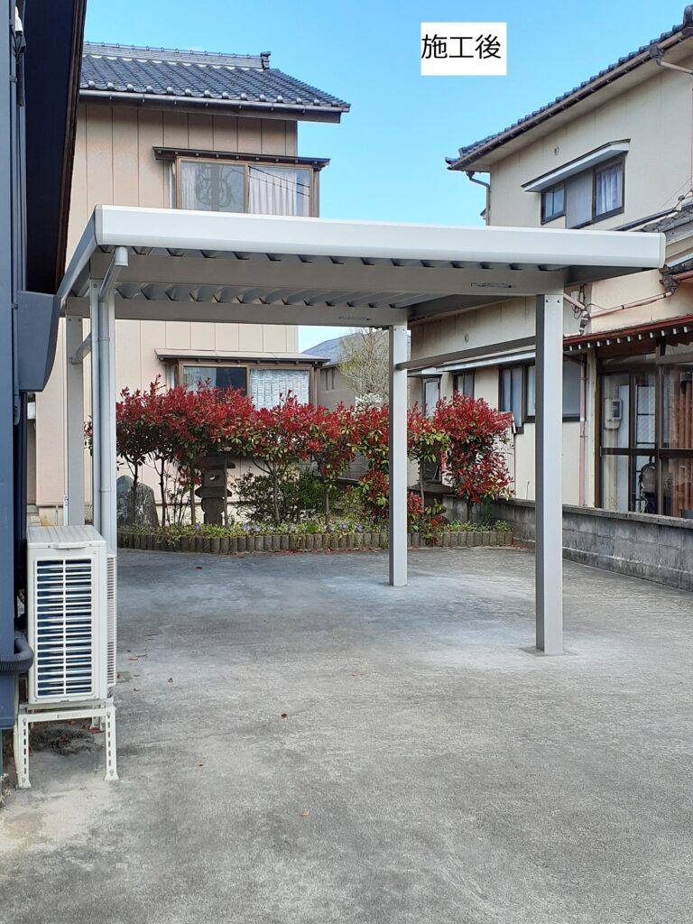 O様邸土間・カーポート新設工事