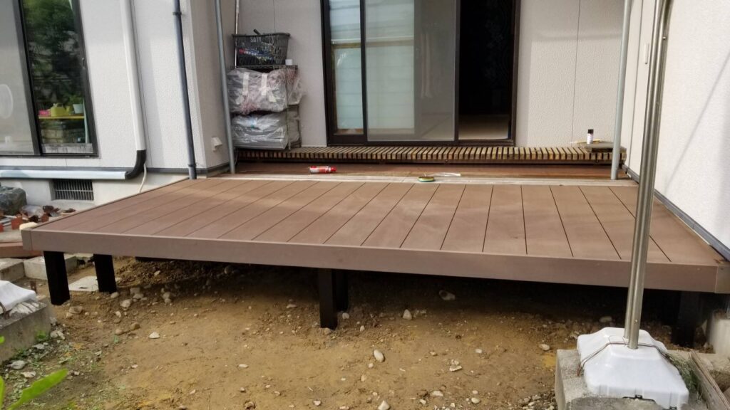 S様リウッドデッキ新設工事