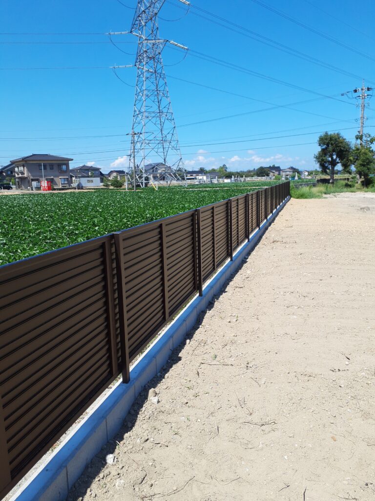 M様フェンス新設工事