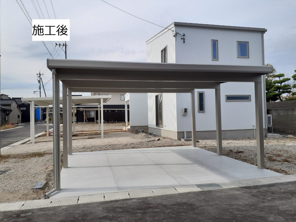 G様邸土間・カーポート新設工事